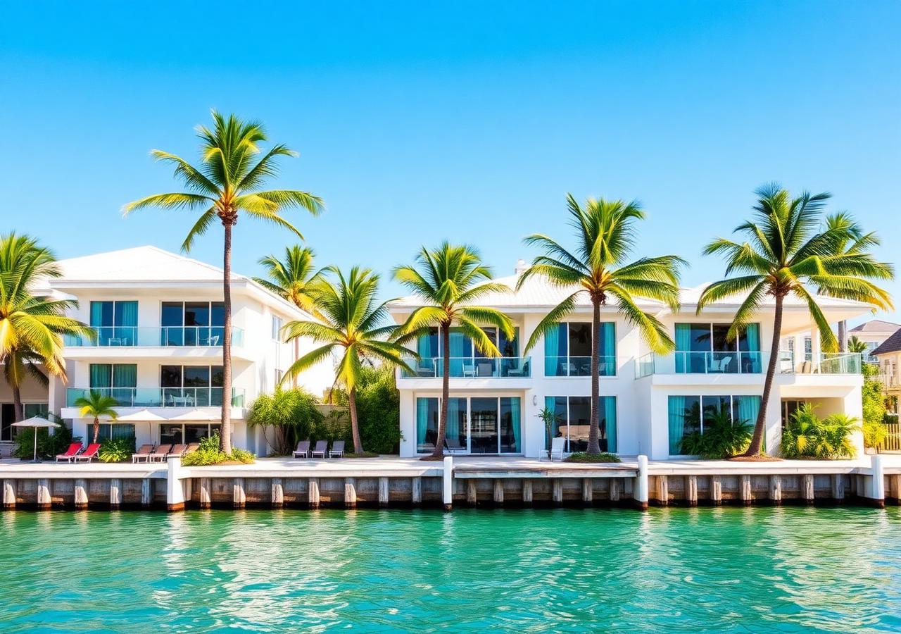 Miami Waterfront — Bright contemporary resort website design concept